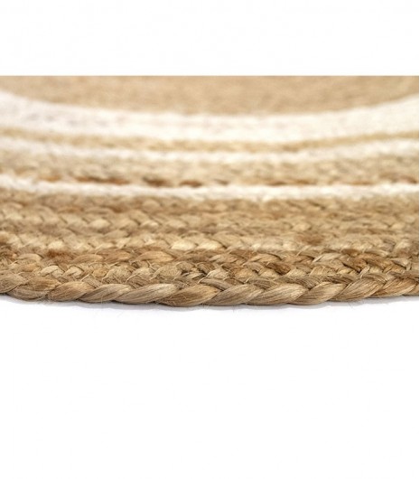 JUTE ALHAMBRA NATURAL BORDER ROUND