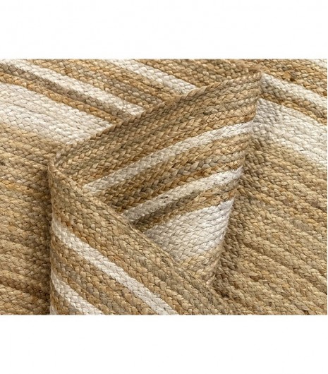 JUTE ALHAMBRA NATURAL BORDER ROUND