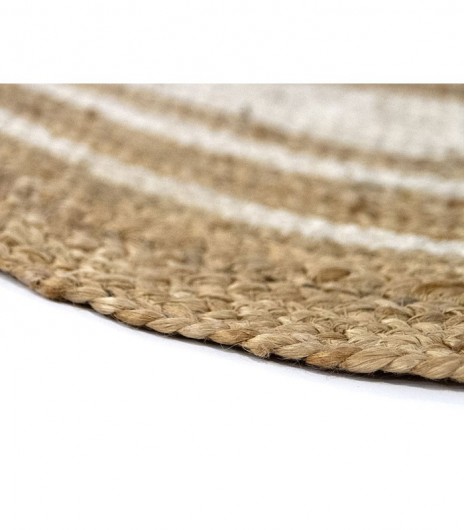 JUTE ALHAMBRA NATURAL BORDER ROUND